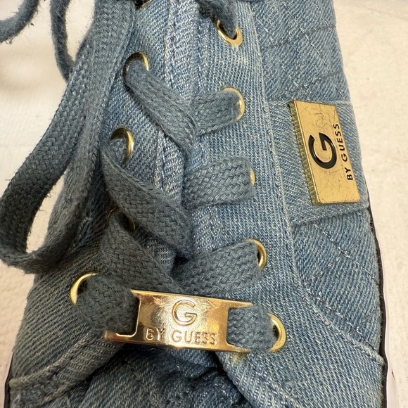 By Guess Los Angeles Backer Lace-Up
Sneakers Medium Blue Denim Fabric SIZE 8M - Picture 6 of 11